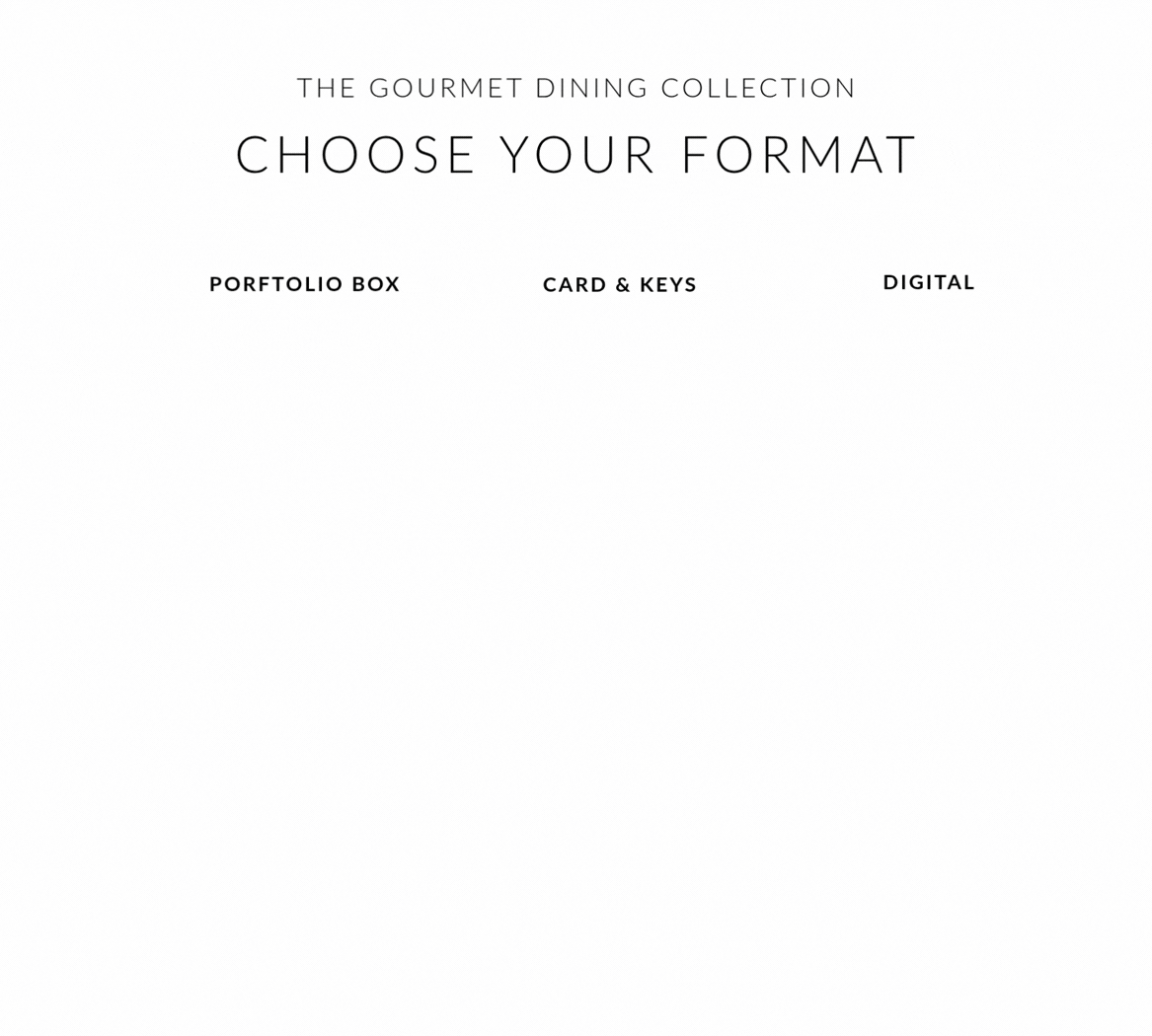 Gourmet Dining - Experience Portfolio for business